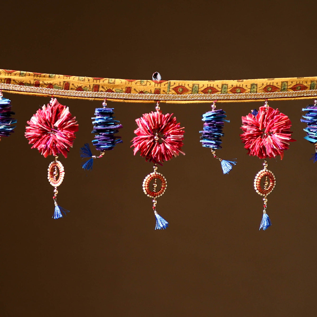 Handmade Beadwork Felt Bandhanwar Toran for Home Decor 17