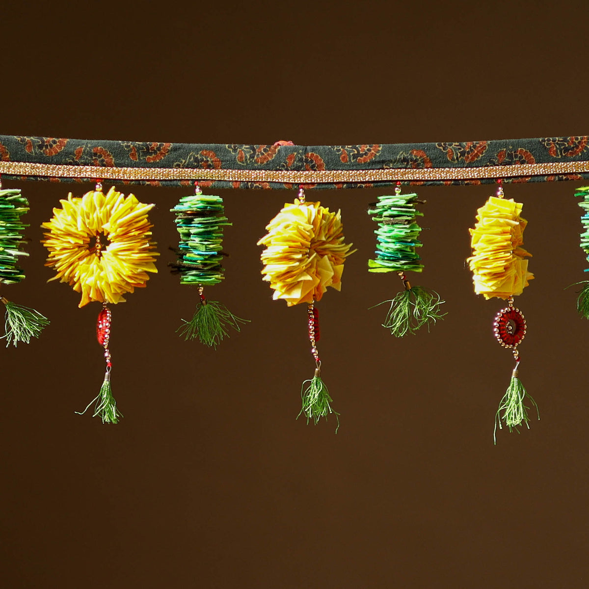 Handmade Beadwork Felt Bandhanwar Toran for Home Decor 18