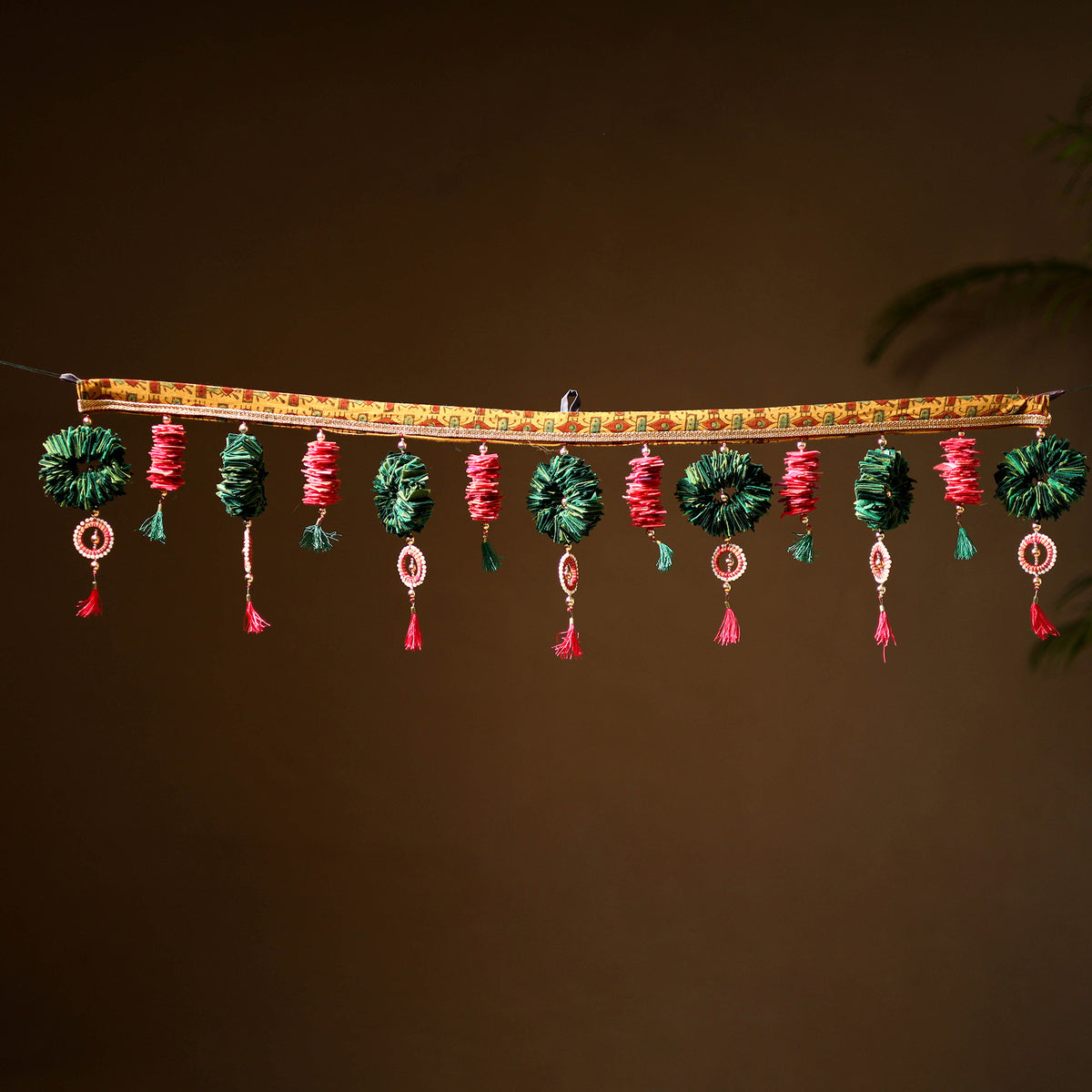 Handmade Beadwork Felt Bandhanwar Toran for Home Decor 19