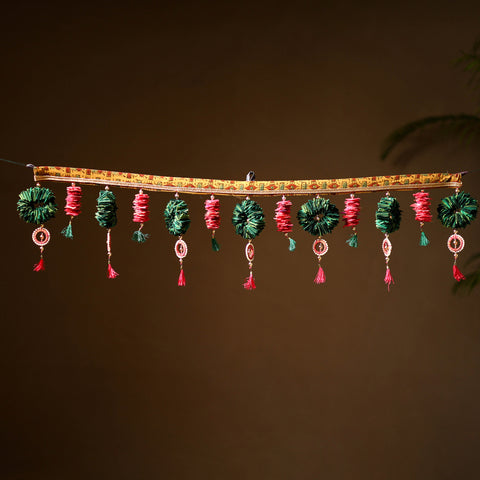 Multicolor - Handmade Beadwork Felt Bandhanwar Toran for Home Decor 19