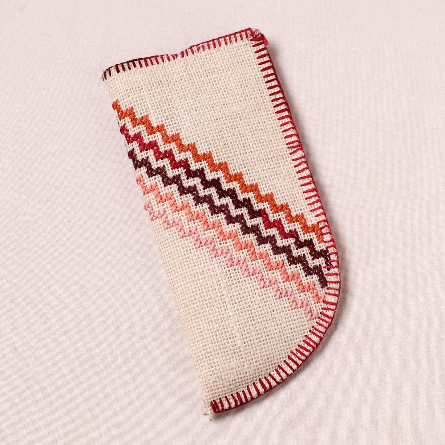 Tribal Hand Embroidered Jute Spectacle Pouch  10