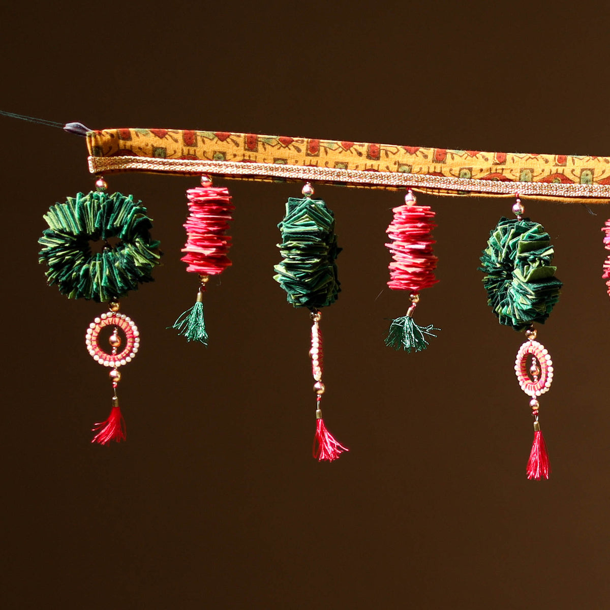 Handmade Beadwork Felt Bandhanwar Toran for Home Decor 19