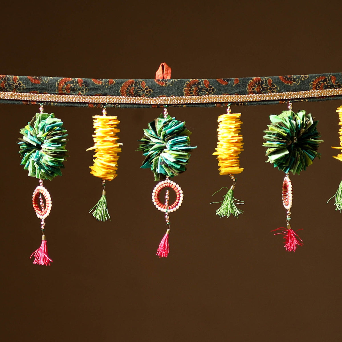 Multicolor - Handmade Beadwork Felt Bandhanwar Toran for Home Decor 20