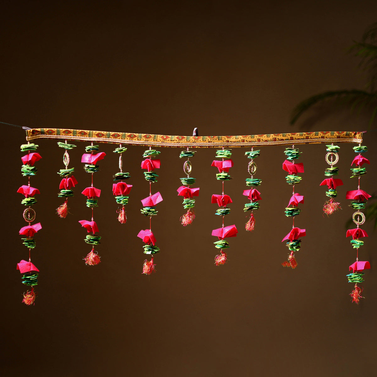 Handmade Beadwork Felt Bandhanwar Toran for Home Decor 21