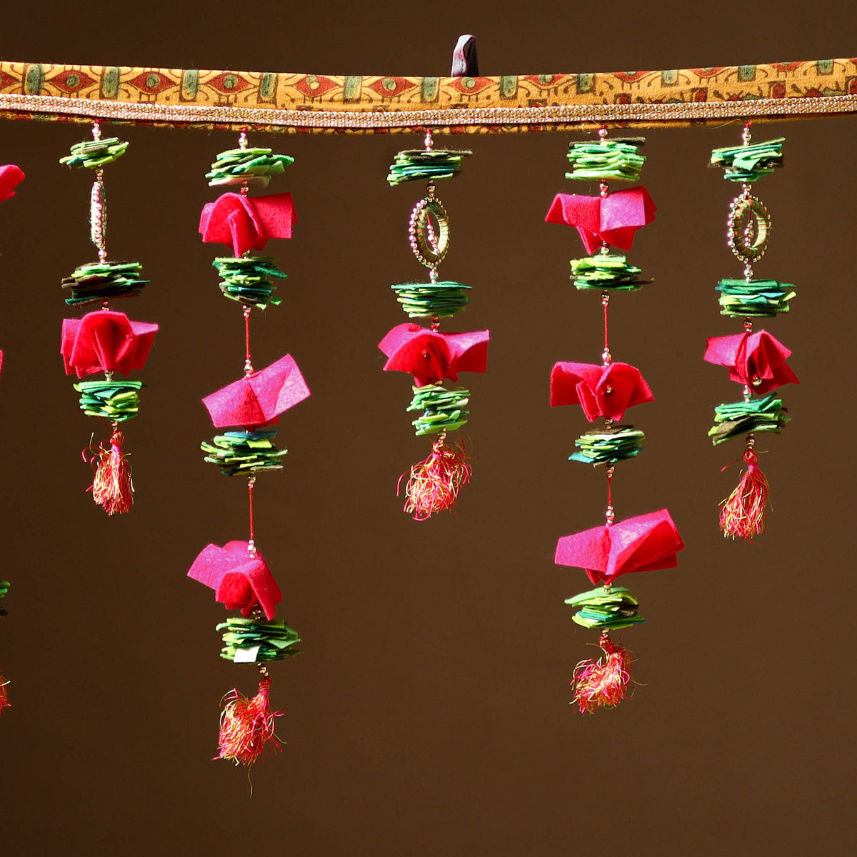 Handmade Beadwork Felt Bandhanwar Toran for Home Decor 21