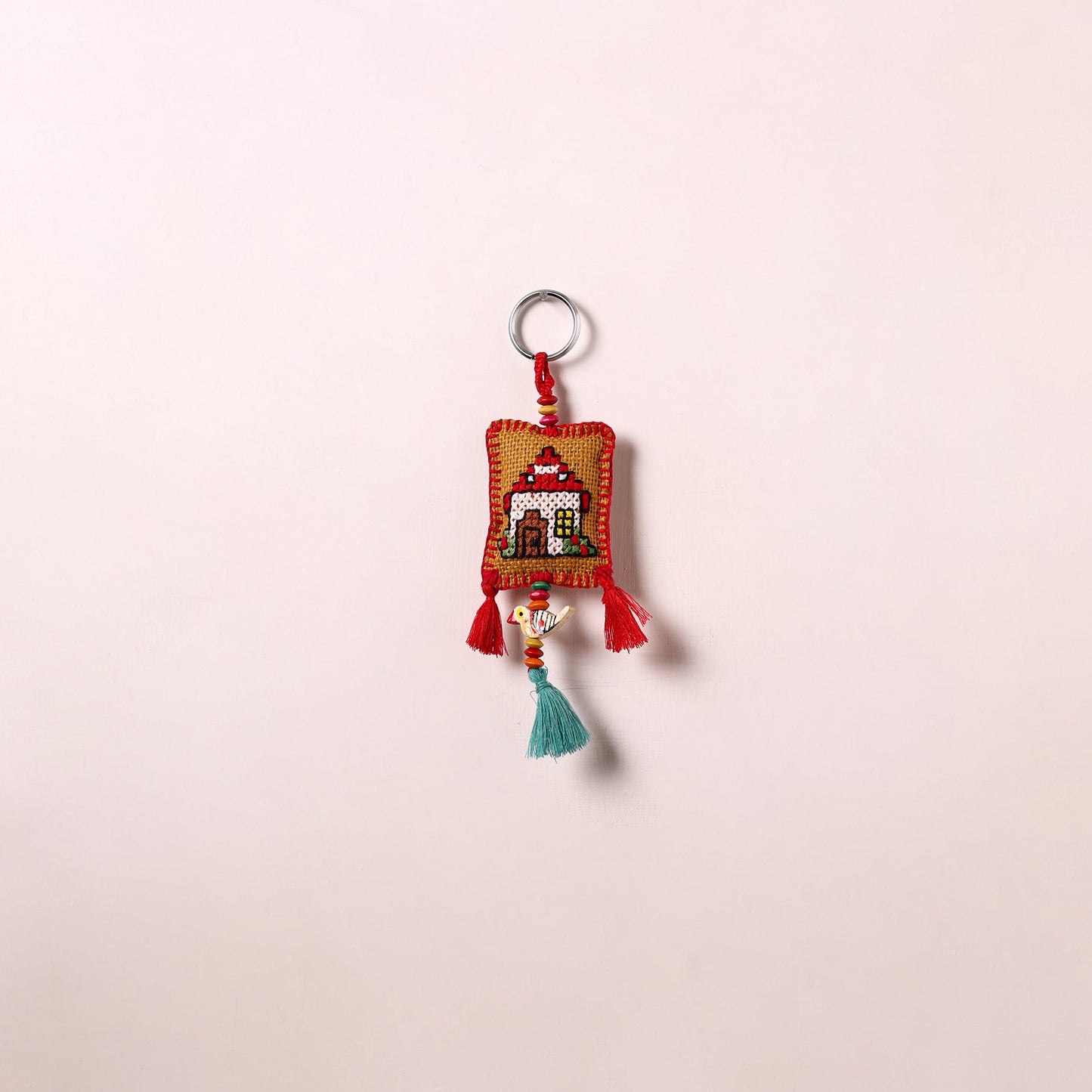 Tribal Hand Embroidered Keychain for Key & Bag 01