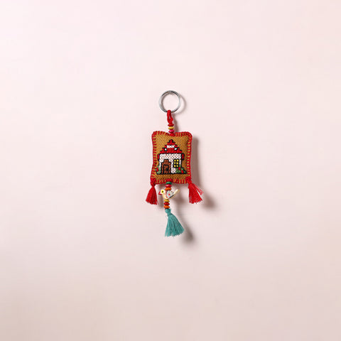 Tribal Hand Embroidered Keychain for Key & Bag 01