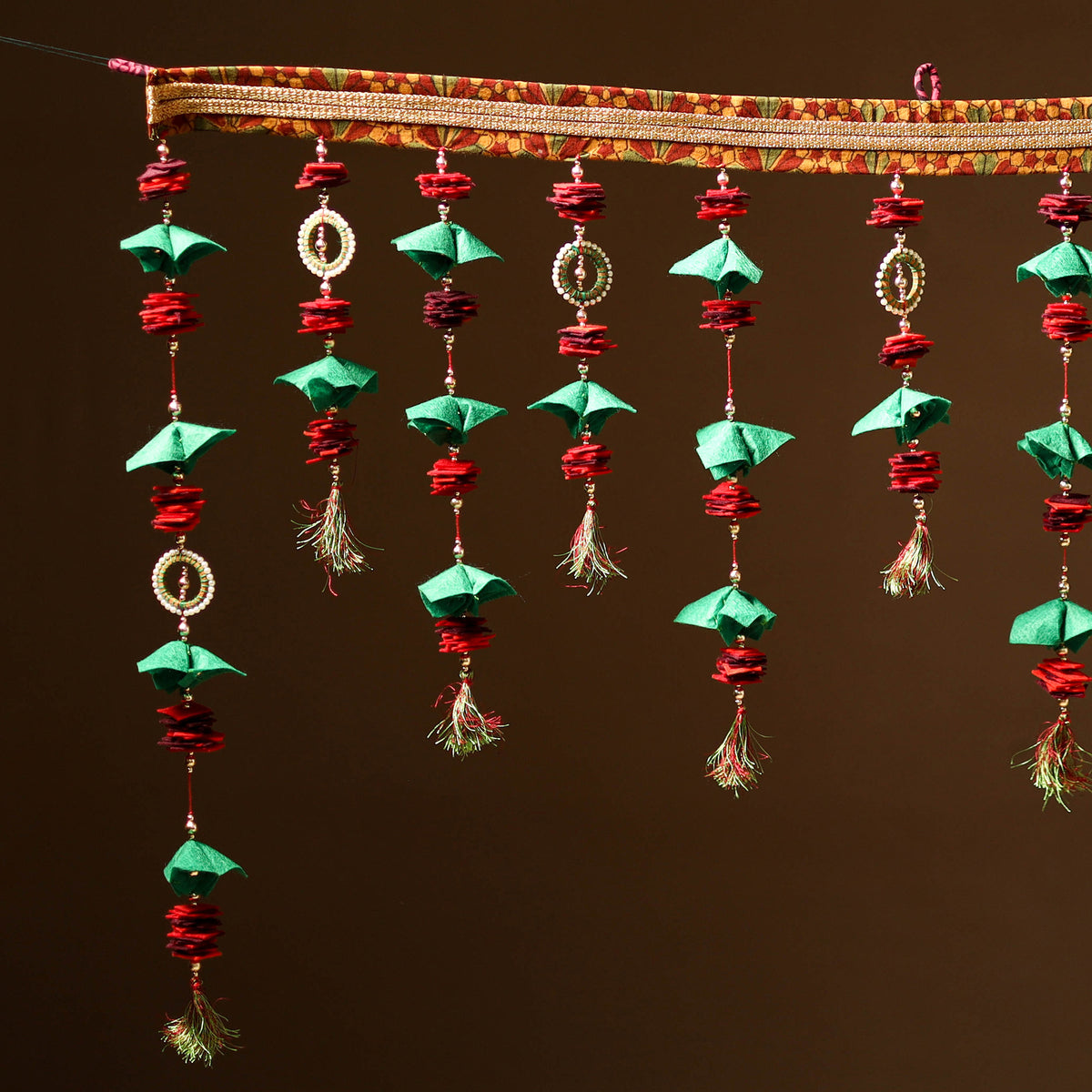 Handmade Beadwork Felt Bandhanwar Toran for Home Decor 22