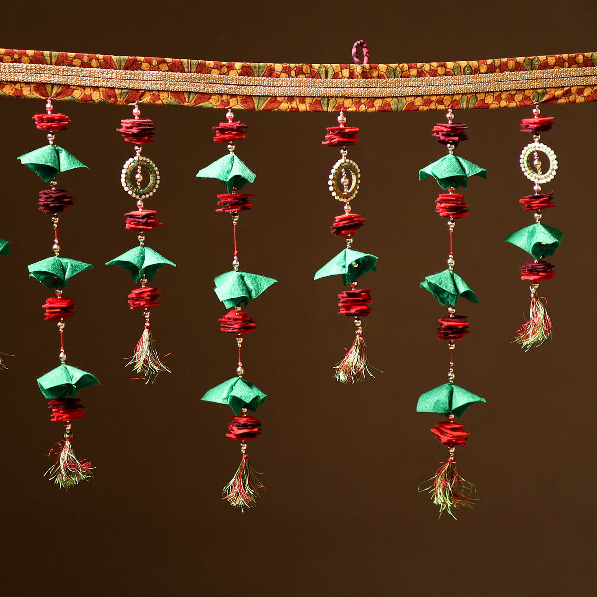 Handmade Beadwork Felt Bandhanwar Toran for Home Decor 22