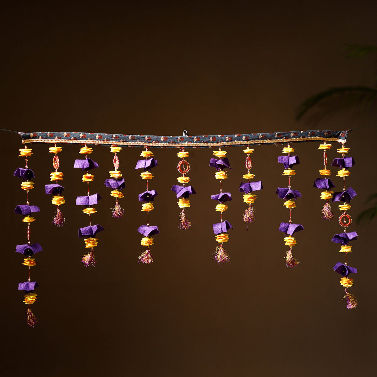 Multicolor - Handmade Beadwork Felt Bandhanwar Toran for Home Decor 23