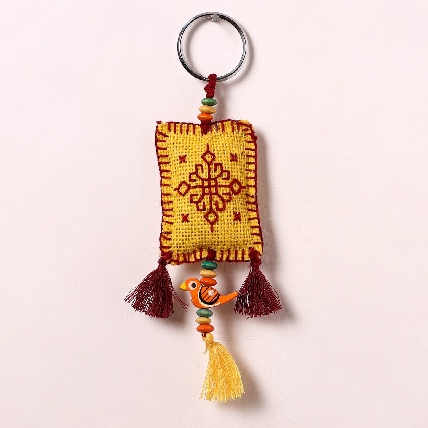 Tribal Hand Embroidered Keychain for Key & Bag 10