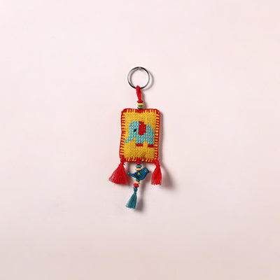 Tribal Hand Embroidered Keychain for Key & Bag 02