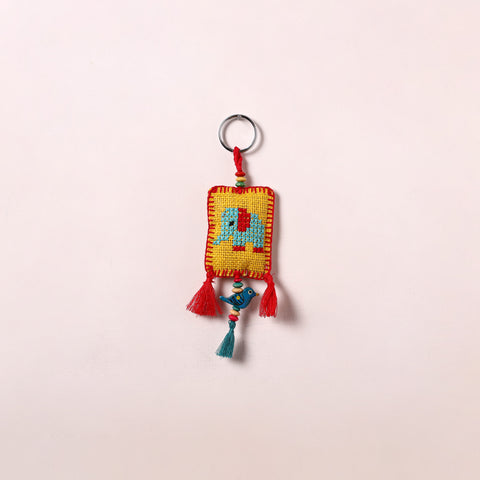 Tribal Hand Embroidered Keychain for Key & Bag 02