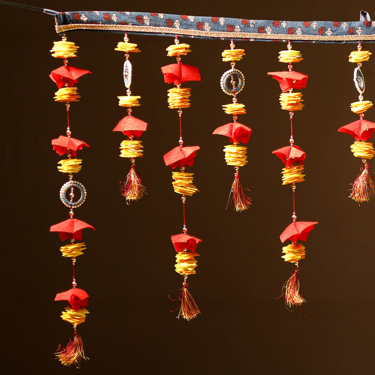 Handmade Beadwork Felt Bandhanwar Toran for Home Decor 24