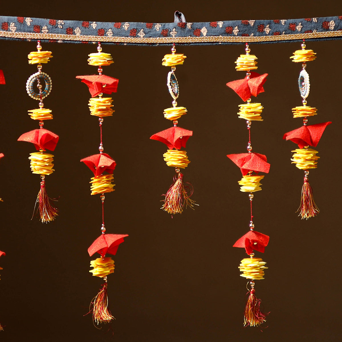 Handmade Beadwork Felt Bandhanwar Toran for Home Decor 24