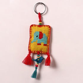 Tribal Hand Embroidered Keychain for Key & Bag 02
