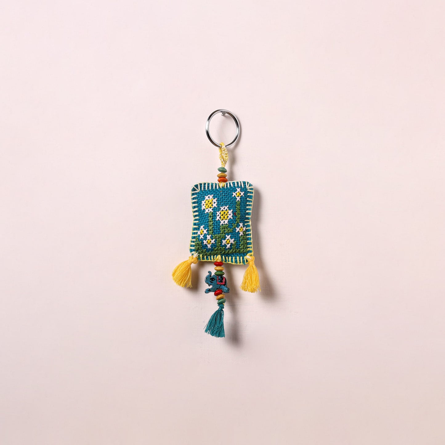 Tribal Hand Embroidered Keychain for Key & Bag 03