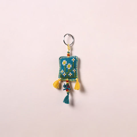 Tribal Hand Embroidered Keychain for Key & Bag 03