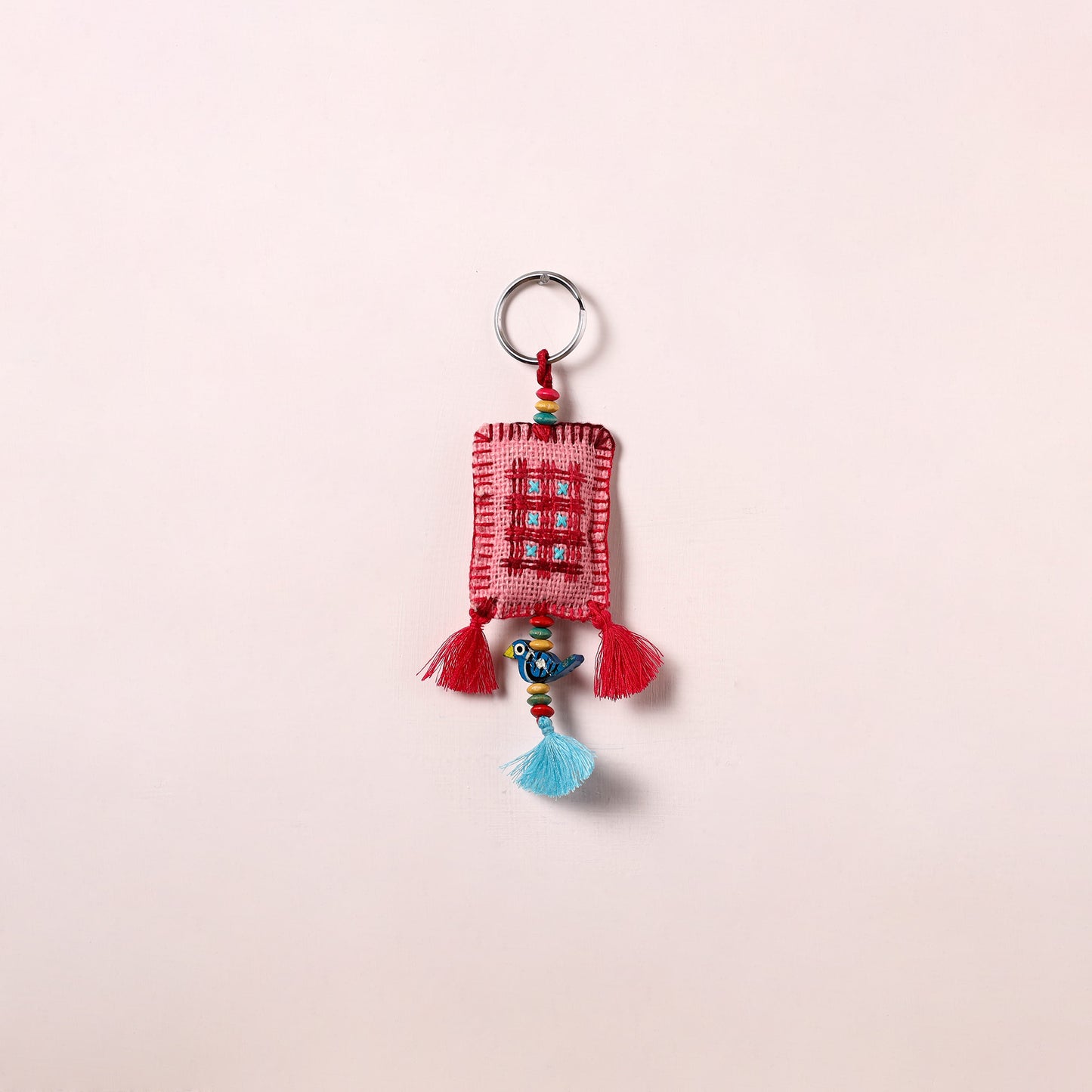 Tribal Hand Embroidered Keychain for Key & Bag 04