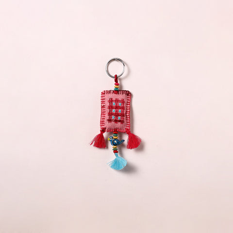 Tribal Hand Embroidered Keychain for Key & Bag 04