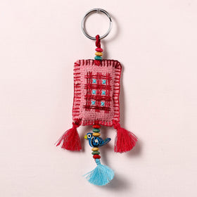 Tribal Hand Embroidered Keychain for Key & Bag 04