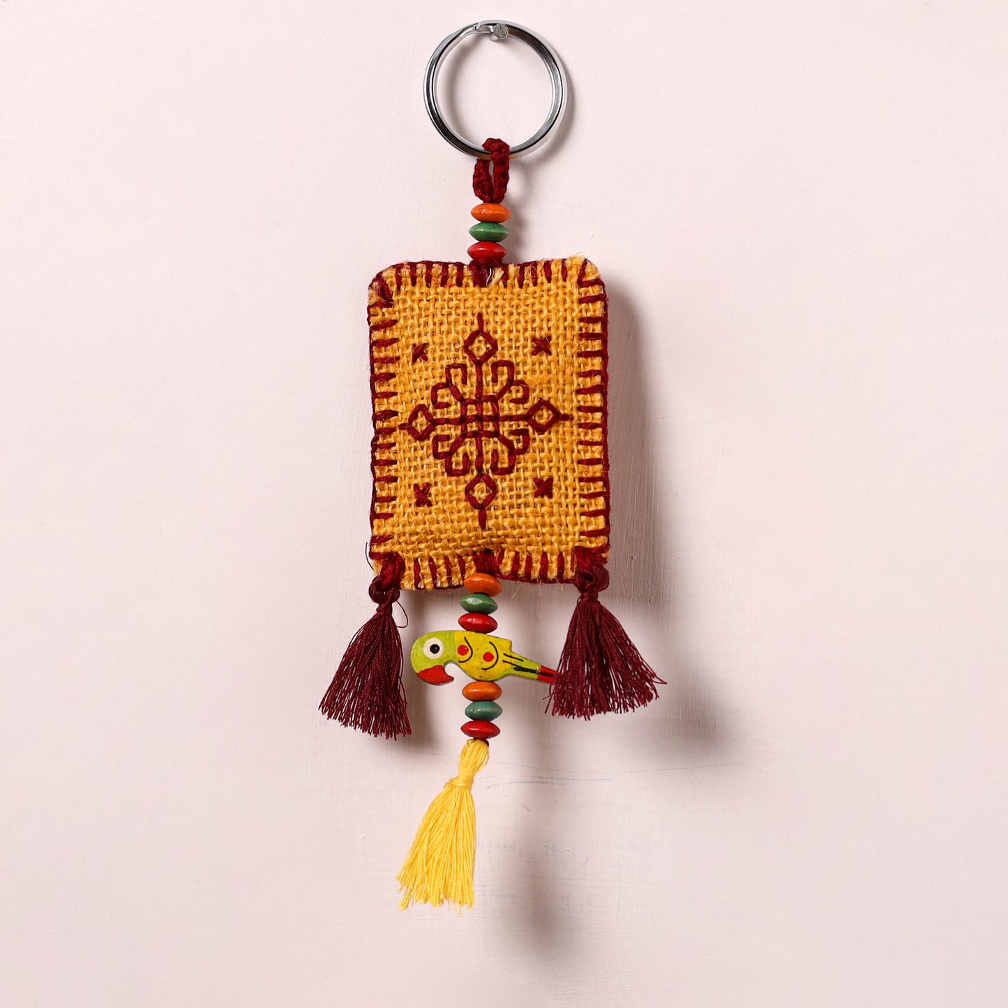 Tribal Hand Embroidered Keychain for Key & Bag 05