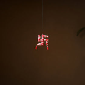 Swastika - Hand Embroidered Aipan Art Hanging for Home Decor 01