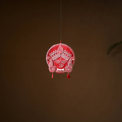 Maa Durga - Hand Embroidered Aipan Art Hanging for Home Decor 04