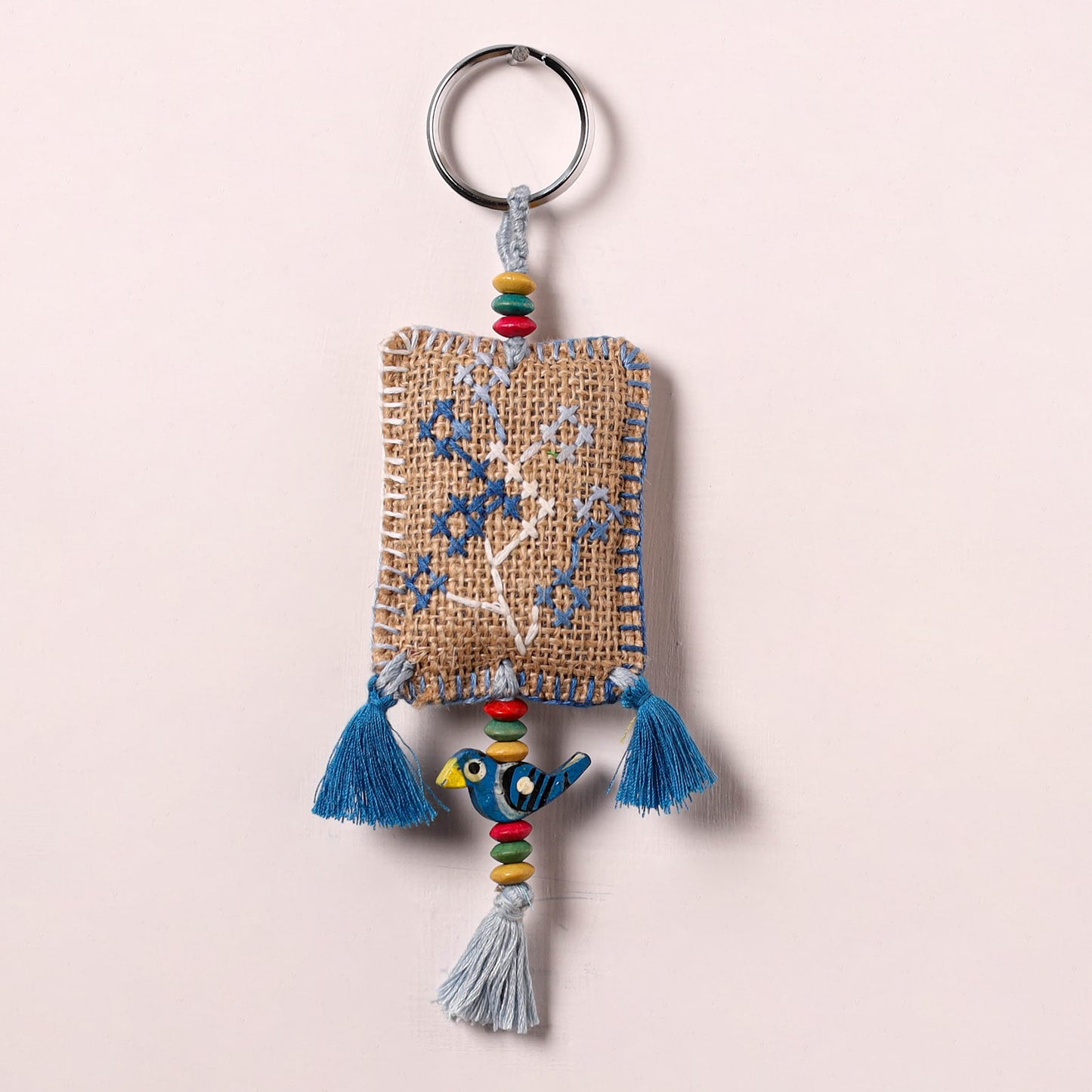 Tribal Hand Embroidered Keychain for Key & Bag 08