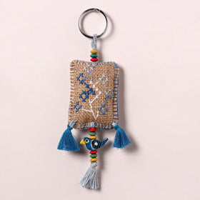 Tribal Hand Embroidered Keychain for Key & Bag 08