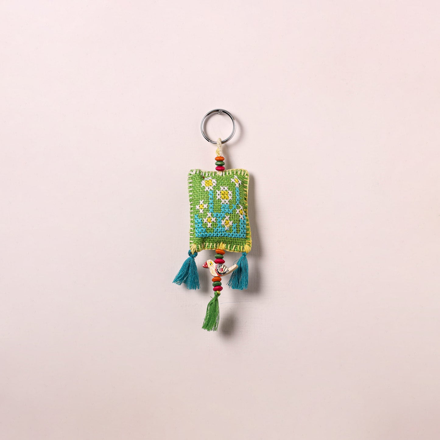 Tribal Hand Embroidered Keychain for Key & Bag 09