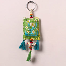 Tribal Hand Embroidered Keychain for Key & Bag 09