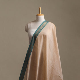 Beige - Kanchipuram Cotton Fabric with Zari Border 04