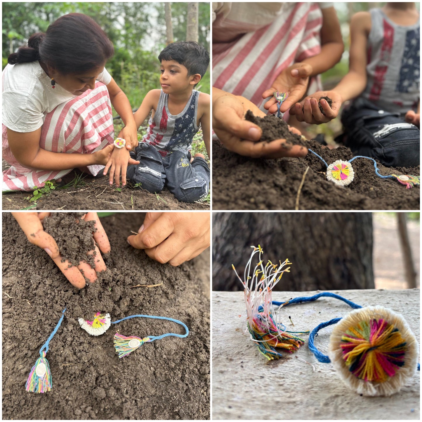 Bird - Handmade Eco-Friendly Plantable Seed Rakhi 04