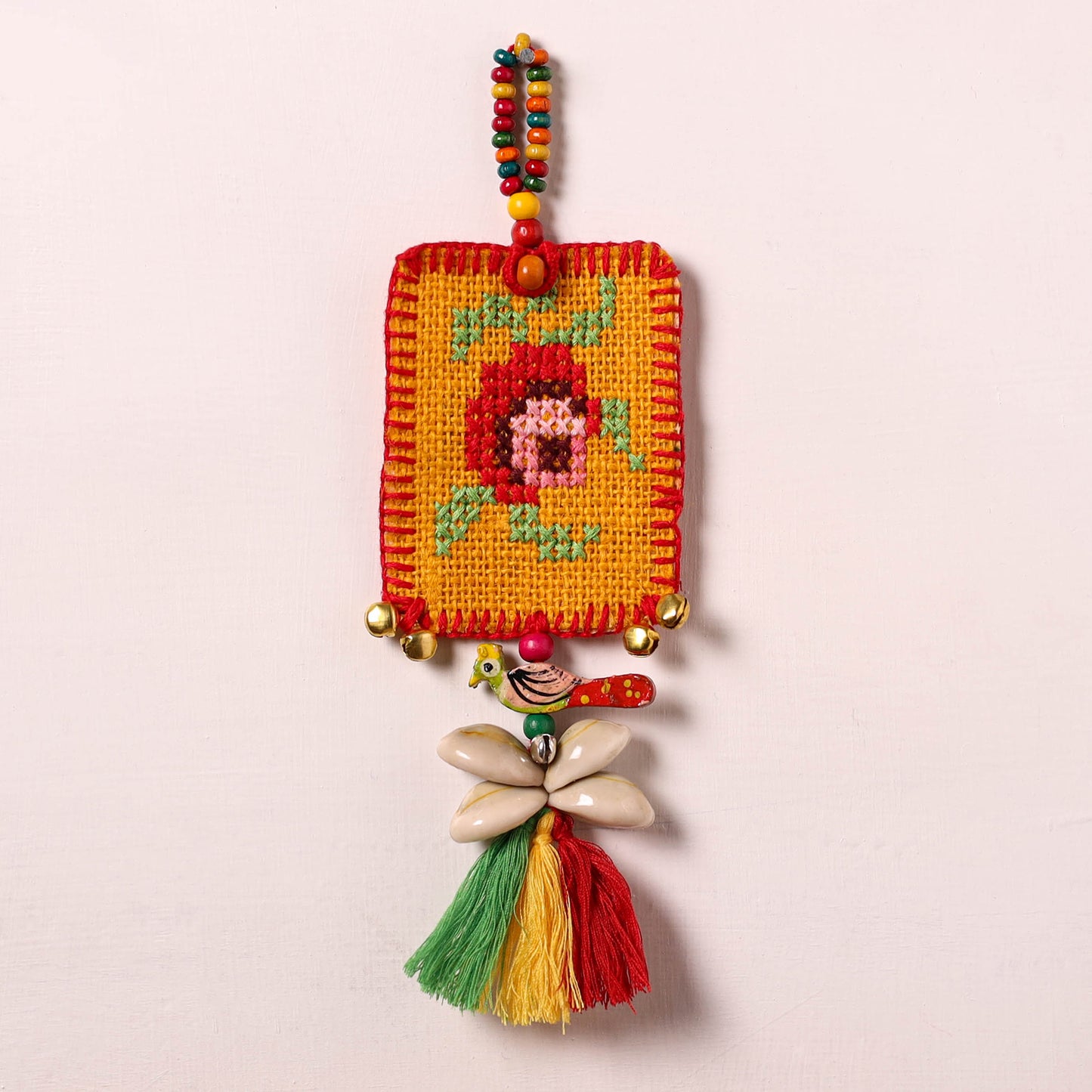 Tribal Hand Embroidered Car Hanging 12