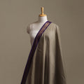Brown - Kanchipuram Cotton Fabric with Zari Border 18