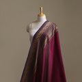 Purple - Kanchipuram Cotton Fabric with Zari Border 22
