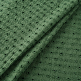 Floral Embroidered Cotton Hakoba Fabric 04