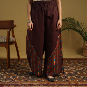 Buy Cotton Bengal Kantha Hand Embroidery Palazzo