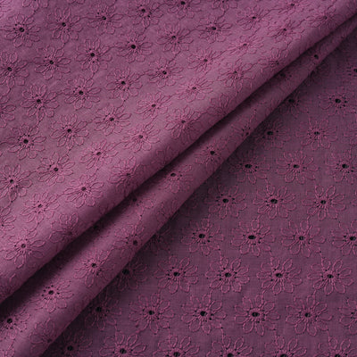 Floral Embroidered Cotton Hakoba Fabric 05