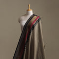 Brown - Kanchipuram Cotton Fabric with Zari Border 24