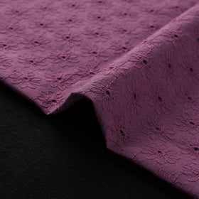 Floral Embroidered Cotton Hakoba Fabric 05