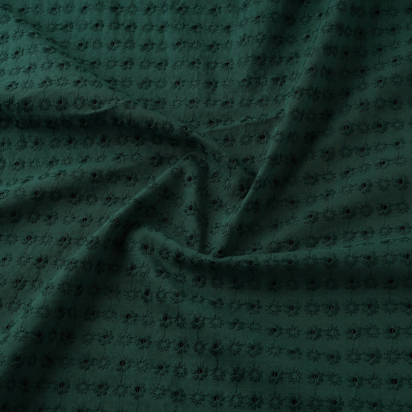 Floral Embroidered Cotton Hakoba Fabric 06