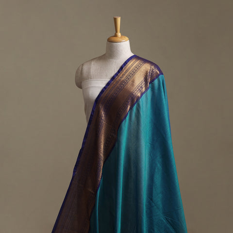 Kanchipuram Cotton Fabric with Zari Border 26