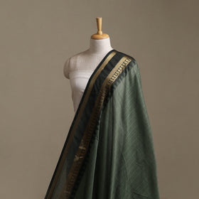 Green - Kanchipuram Cotton Fabric with Zari Border 28