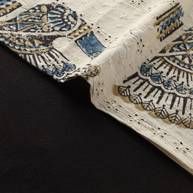 Kutch Hand Block Ajrakh Print Natural Dyed Cotton Hakoba Fabric 07