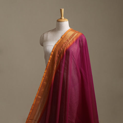 Kanchipuram Cotton Fabric with Zari Border 29