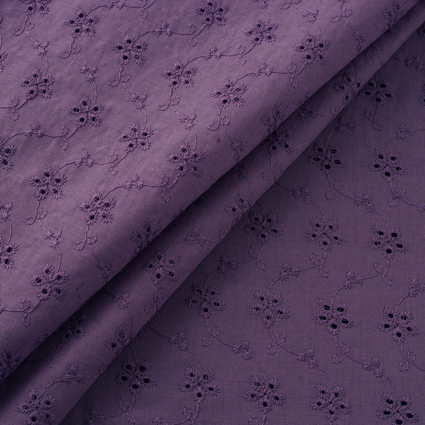 Floral Embroidered Cotton Hakoba Fabric 09