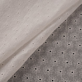Floral Embroidered Cotton Hakoba Fabric 10