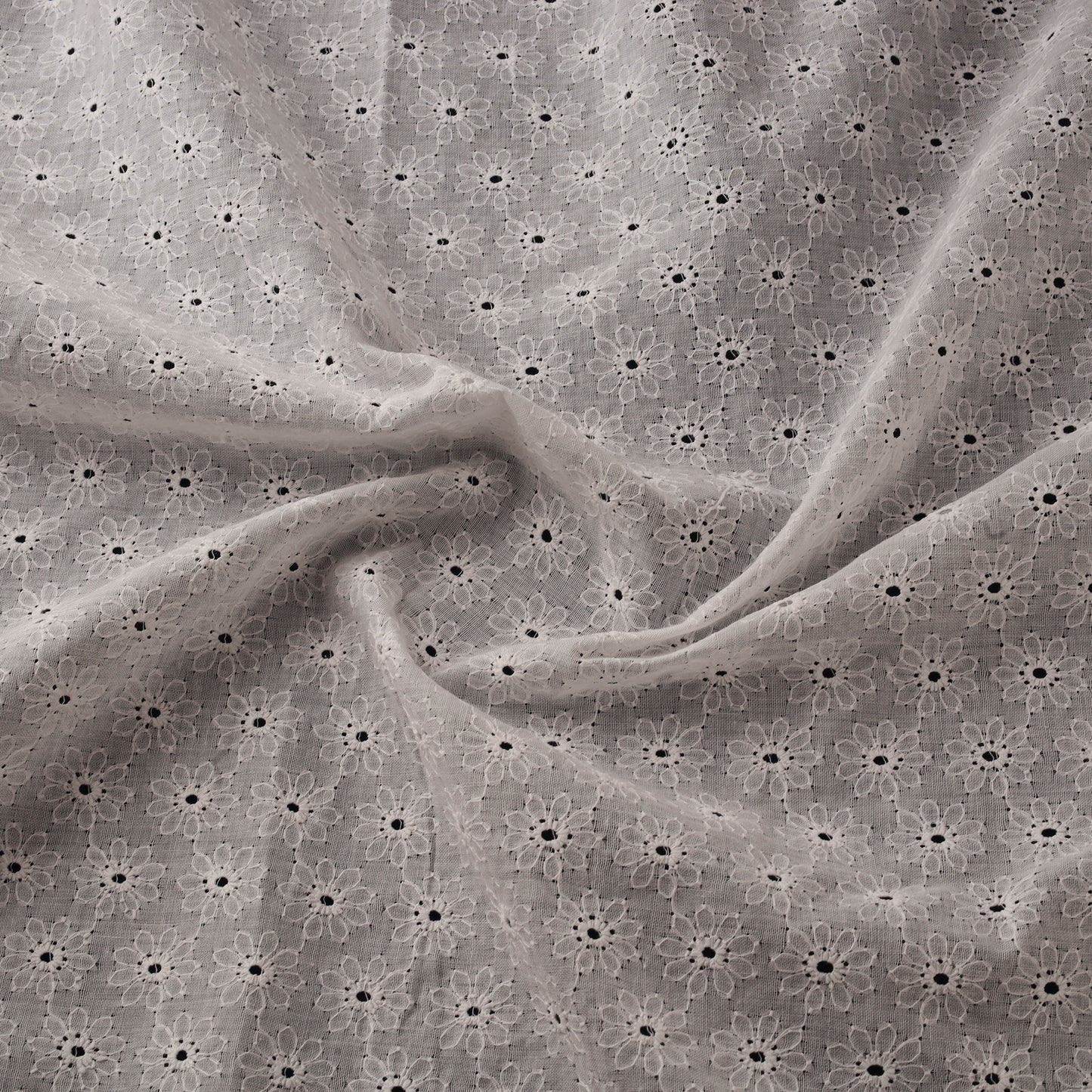 Floral Embroidered Cotton Hakoba Fabric 10
